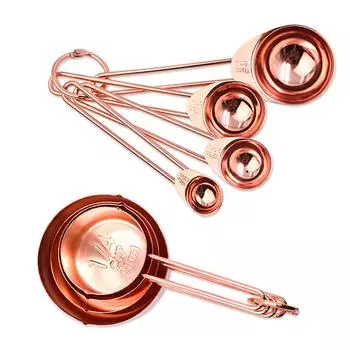 8 шт. мерный стакан из нержавеющей стали кухонная мерная ложка для выпечки чая кофе кухонные принадлежности измерительный инструмент