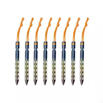 8 шт. металлических колышков для земли для универсальных гвоздей из алюминиевого сплава для кемпинговой палатки, колышки для брезента