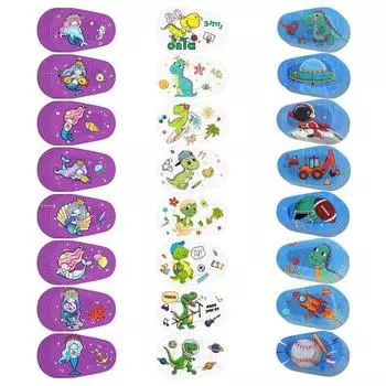 8 шт. милые клейкие повязки на глаза одноразовые дышащие повязки амблиопия защита зрения для детей девочек мальчиков A