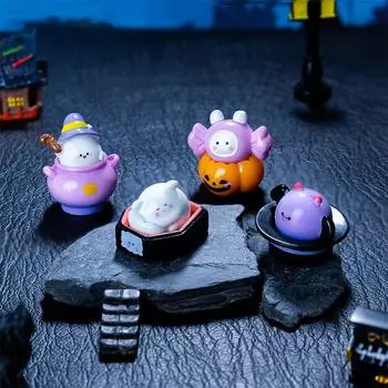 8 шт. милые мультяшные тыквенные украшения для автомобиля, украшения для микроландшафта, украшения на Хэллоуин, кукольный домик, мини-сцена, декор