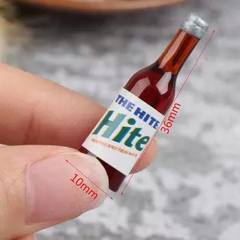 8 шт. мини-бутылки для вина, модель кукольного домика, миниатюра 1:12 для украшения кукольного дома