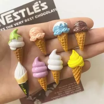 8 шт. Мини-магниты на холодильник из смолы для мороженого, холодильник для еды, домашний декор, подарочные магниты Magnetico Refrigerador