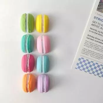 8 шт. Мини-наклейки на холодильник с макаронами, мультяшные магниты, декоративные магниты для домашнего декора, милые магниты