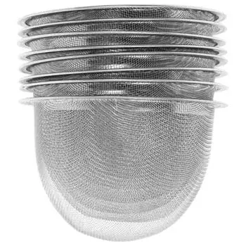 8 шт. Мини-ситечко для кофеварки, металлический фильтр для заваривания чая из нержавеющей стали, прочный горшок 5.8x4CM