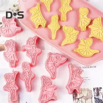 8 шт. многоразовые формы для шоколада, легко демонтируемые, прочные прессованные формы для выпечки тортов и печенья розовый