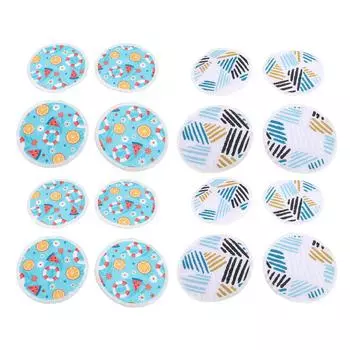 8 шт. многоразовые прокладки для кормления грудью, моющиеся накладки на грудь, 12 см, герметичные накладки на соски для кормления грудью G42