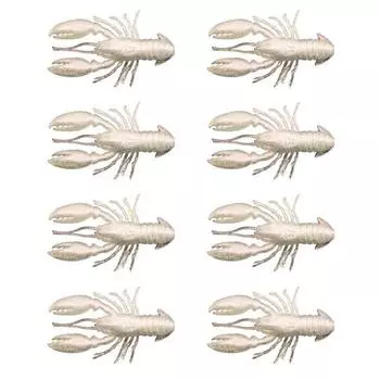 8 шт. Мягкие приманки Рыболовные приманки Реалистичный вид Яркий цвет Мини-размер Портативные Креветки Искусственные приманки