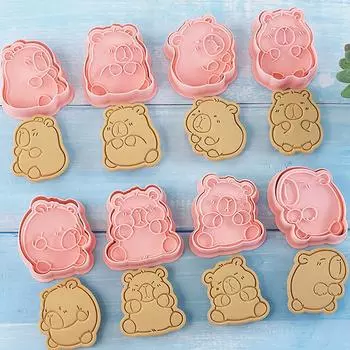 8 шт. мультяшная капибара в форме формочки для печенья форма для помадки печенья инструменты для украшения торта аксессуары для выпечки кухонный гаджет 8pcs