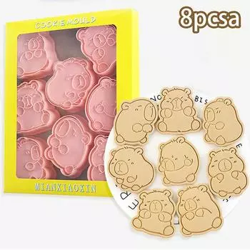 8 шт. мультяшная капибара в форме формочки для печенья форма для помадки печенья инструменты для украшения торта аксессуары для выпечки кухонный гаджет