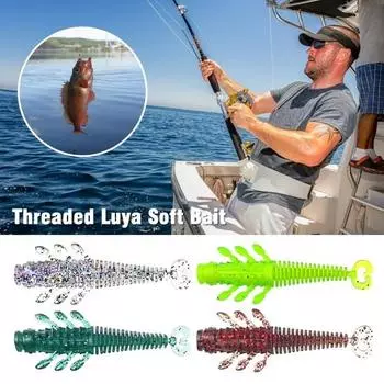 8 шт./набор 6 см/2,15 г мягкая приманка в виде креветки реалистичная бионическая красочная плавающая искусственная приманка в виде креветки змееголов окунь рыболовные принадлежности