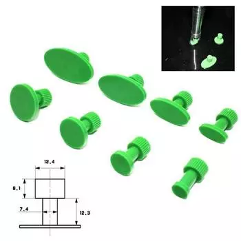 8 шт. Набор автоинструментов с гладкой поверхностью, съемник для ремонта вмятин автомобиля, листовая прокладка, универсальный набор для ремонта вмятин от града