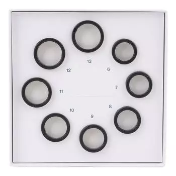 8 шт. Набор для определения размера смарт-колец от 6 до 13 размеров, пластиковое кольцо для здоровья, модель для выбора наиболее подходящего