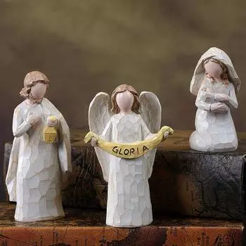 8 шт./набор фигурок из смолы «Рождение Иисуса», рождественские ясли, Иосиф, Дева Мария, три волхва, статуэтка животного, скульптура, настольное украшение, орнамент Sets