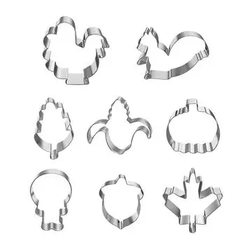 8 шт./набор форм для печенья на День благодарения кухонные формочки для печенья из нержавеющей стали для выпечки кулинарные штампы