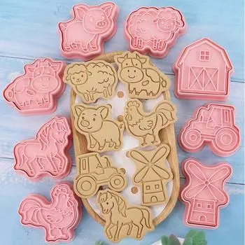 8 шт./набор формочек для печенья многоразовые быстросъемные легкие прочные в форме мельницы и машины формы для печенья принадлежности для выпечки