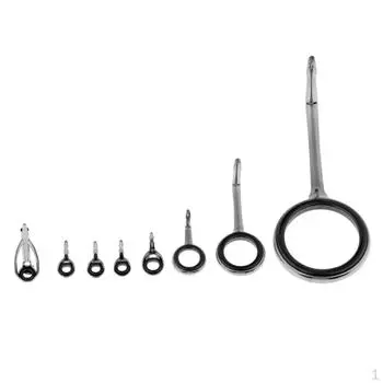 8 шт. Набор колец для удочек из нержавеющей стали разных размеров