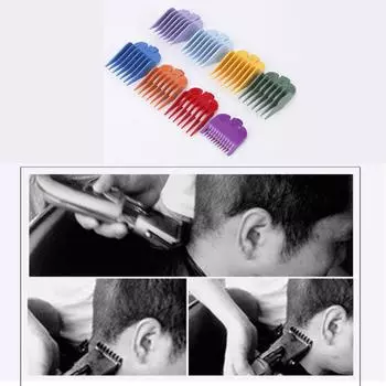 8 шт., набор расчесок для машинки для стрижки волос, совместимый с машинками для стрижки волос Wahl, ограниченными расческами со стойкой для хранения without Rack разноцветный