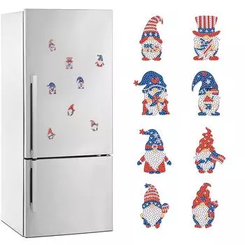 8 шт. наклейки на холодильник с изображением животных из мультфильмов особой формы, алмазная живопись, магнит на холодильник для досок для холодильника, декор почтового ящика автомобиля BXT2005