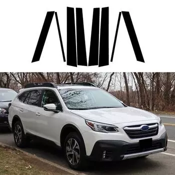 8 шт., наклейки на накладки на боковые окна, дверные стойки автомобиля для Subaru Outback BT 5 Door SUV 2020 2021 2022 2023, автомобильные наклейки