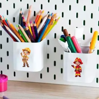 8 шт. наклейки-пазлы, забавные DIY уникальные фигурки доктора, медсестры, пожарного, дизайн, самоклеящиеся наклейки без остатков, варианты для детей Mixed Style