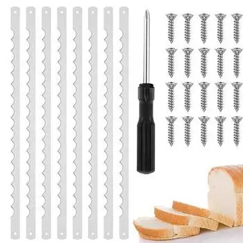 8 шт. ножей для резки хлеба из нержавеющей стали, сменные лезвия, зазубренное лезвие для легкого использования