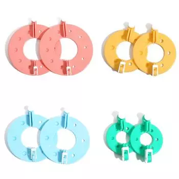 8 шт./пакет Изготовление шерстяных помпонов Плюшевый игрушечный помпон Инструмент для вязания своими руками Шерстяной ткач 3.5/5.5/7/9cm*2 8Pcs/set