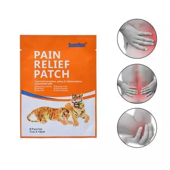 8 шт./пакет, пластырь для облегчения боли, быстрое облегчение боли, пластырь 8Pcs