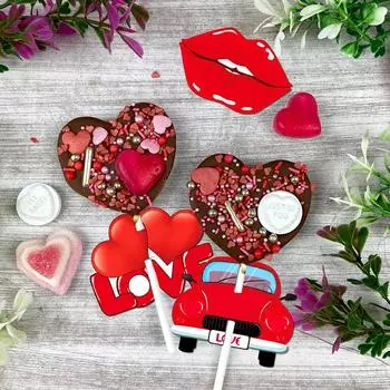 8 шт./пакет праздничные принадлежности конфеты подарок на день святого валентина упаковка цветов конфетный мешок свадебный декор LOVE сердце бумажная открытка леденец декор