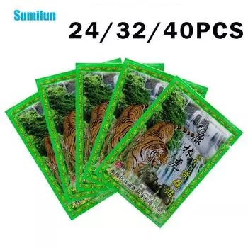 8 шт./пакет тигровый бальзам боль пластырь спина шея мышцы растяжение связок суставы травяная наклейка 24pcs/3bag