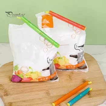 8 шт., палочка для запечатывания пакетов, зажим для запечатывания пищевых продуктов, сохраняющий свежесть, пластиковые стержни для закрытия, экологически чистые, герметичные зажимы для чипсов, герметики для хранения пищевых продуктов 8pcs