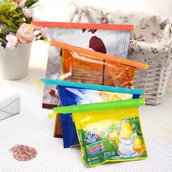 8 шт., палочка для запечатывания пакетов, зажим для пищевых продуктов, сохраняющий свежесть, пластиковые стержни для закрытия, экологически чистые