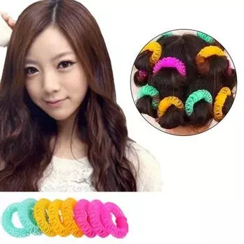 8 шт., парикмахерский валик, быстрый эффект, креативный, уникальный, изысканный, многоразовый, косметический аксессуар, пластиковая челка, инструмент для завивки волос, бигуди для личного использования 8pcs