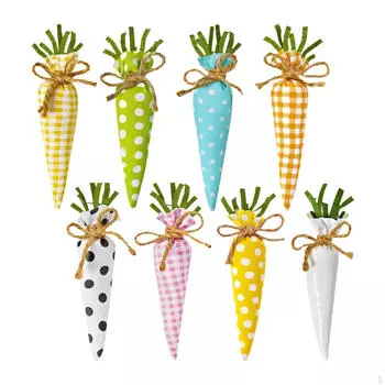 8 шт. пасхальные украшения в виде моркови подвески на елку легкие декорации реквизит для вечеринок весна