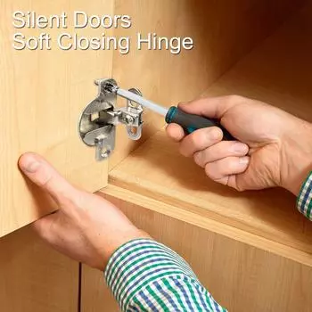 8 шт. Петли для шкафов 110 градусов, мягко закрывающиеся дверные петли для шкафов, скрытые петли для кухонных шкафов, бесшумные петли для шкафов, цинк