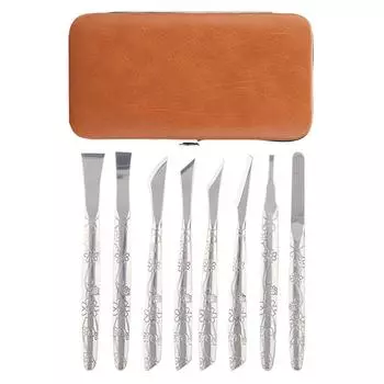 8 шт., пилка для ног из нержавеющей стали, набор инструментов для удаления омертвевшей кожи, мозолей, бритва для ног, набор инструментов для педикюра
