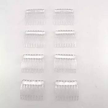 8 шт. Пластиковая расческа с 9 зубьями для волос сбоку Простые аксессуары для волос Сильная фиксация Расческа для волос для женщин девушек Size fits all