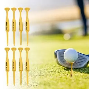 8 шт. пластиковые футболки для гольфа, высокая стабильность, повышенная точность, многоразовые портативные тренировочные футболки для гольфа, аксессуары 8pcs