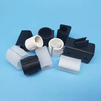 8 шт. Пластиковые ножки стульев, нескользящие U-образные хомуты для труб, домашние офисные столы, накладки на ножки стульев, бесшумные защитные напольные трубки Black-8Pcs