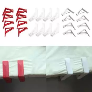 8 шт. Пластиковые зажимы для скатертей, держатель для скатертей для внутренних уличных столов, кемпинга, свадьбы, домашнего стола, зажим для крышки стола красный