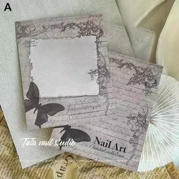 8 шт. Po реквизит фоновая карта доска для демонстрации дизайна ногтей накладные ногти наконечник пластины