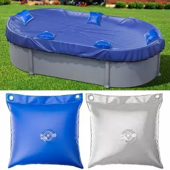 8 шт., подвесная сумка для бассейна, сверхпрочная герметичная водопроводная трубка для надземного зимнего покрытия для бассейна синий