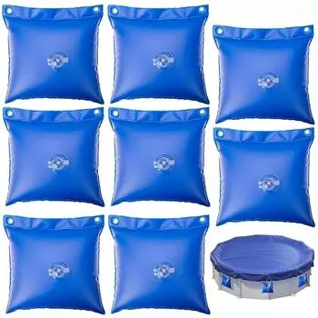 8 шт., подвесная сумка для накрытия бассейна, впрыска воды для увеличения веса, сверхмощное зимнее покрытие для бассейна, утяжелители 8pcs