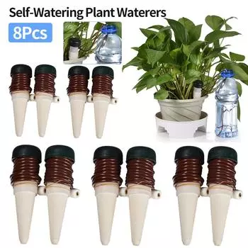 8 шт. поливочных кольев для внутренней автоматической системы капельного полива, ирригационное оборудование, инструмент для полива растений, керамические зонды для дома
