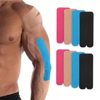 8 шт. предварительно нарезанных кинезиологических лент для колена, водонепроницаемая спортивная лента для колена для поддержки сухожилий и облегчения боли в колене 8pcs