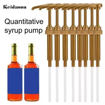 8 шт., простой в использовании съемный пластиковый дозатор сиропа из полипропилена, бутылка-пресс для сахара, насосная головка, кухонные принадлежности