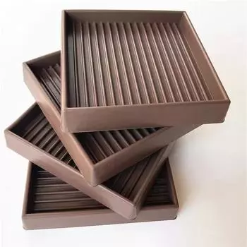 8 шт. Противоскользящие мебельные коврики для паркетных полов — противоскользящие мебельные зажимы, резиновые мебельные ножки, стопоры для дивана-кровати. Противоскользящие коврики для защиты пола. 4pcs коричневый