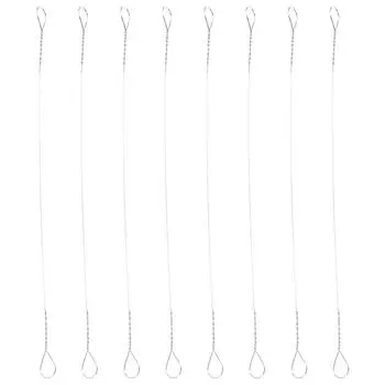 8 шт. проволока для резки сыра для твердого слайсера, электрический сменный набор инструментов для масла из нержавеющей стали, ручной набор серебряный