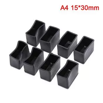 8 шт. Прямоугольные силиконовые колпачки для ног стула нескользящие крышки для ног стола носки протектор 1.5*3cm