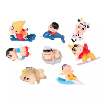 8 шт. Q-версия аниме мелки милые фигурки ПВХ мелки фигурки игрушки куклы коллекционные модели игрушки подарки