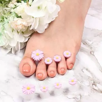 8 шт. разделитель для пальцев ног нескользящий моющийся устойчивый к пятнам впитывающий пот устойчивый мягкий разделитель для пальцев ног поставка для маникюрного салона